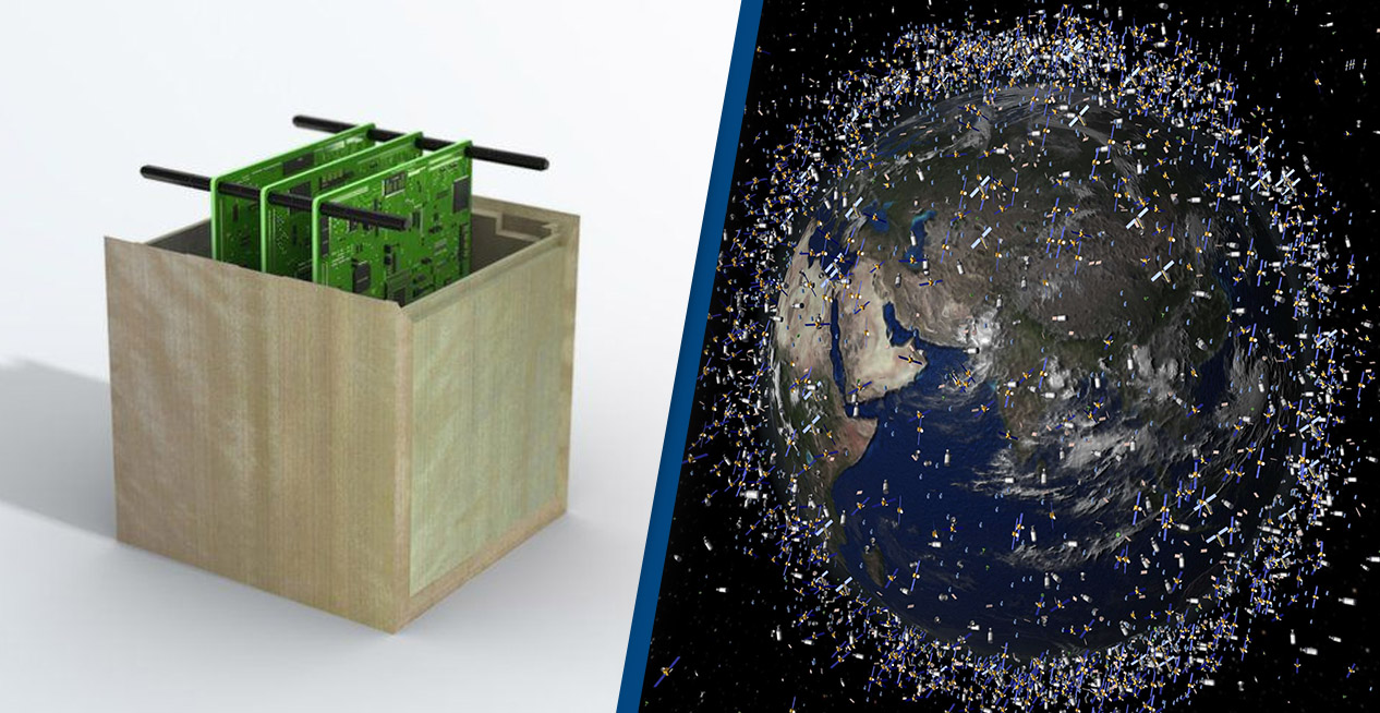 space junk SUMITOMO FORESTRY and Shutterstock